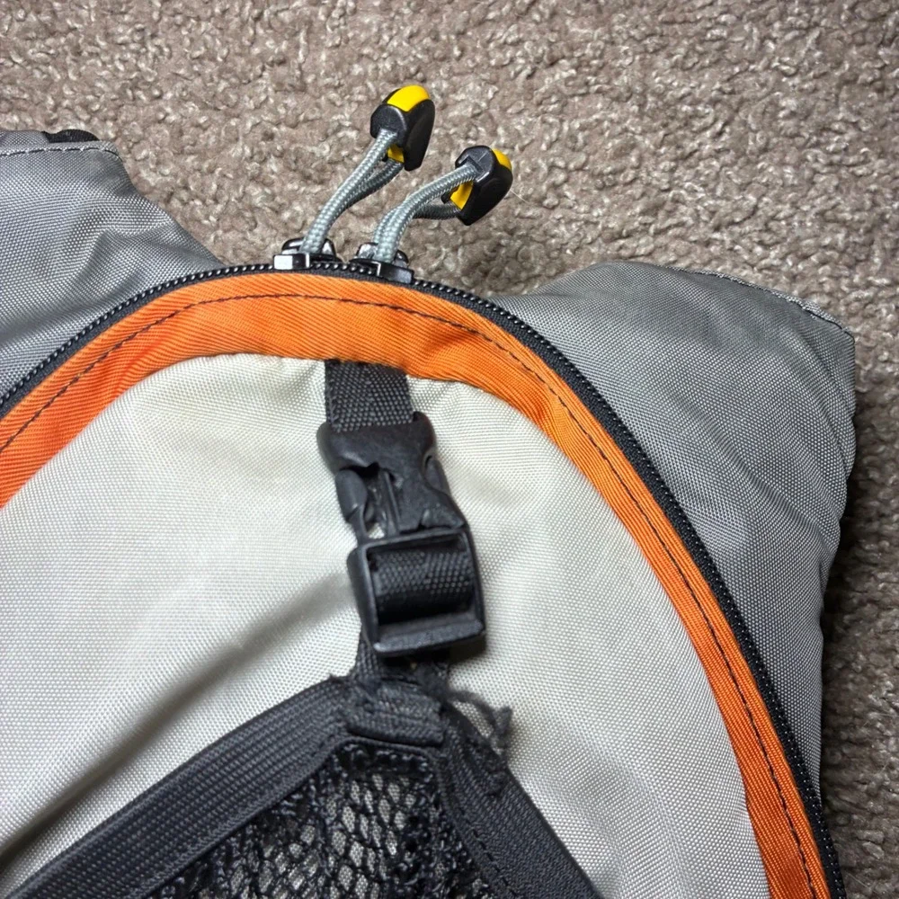 CamelBak MULE Hydration Pack Backpack No Bladder Orange Gray Hiking Camp Vintage